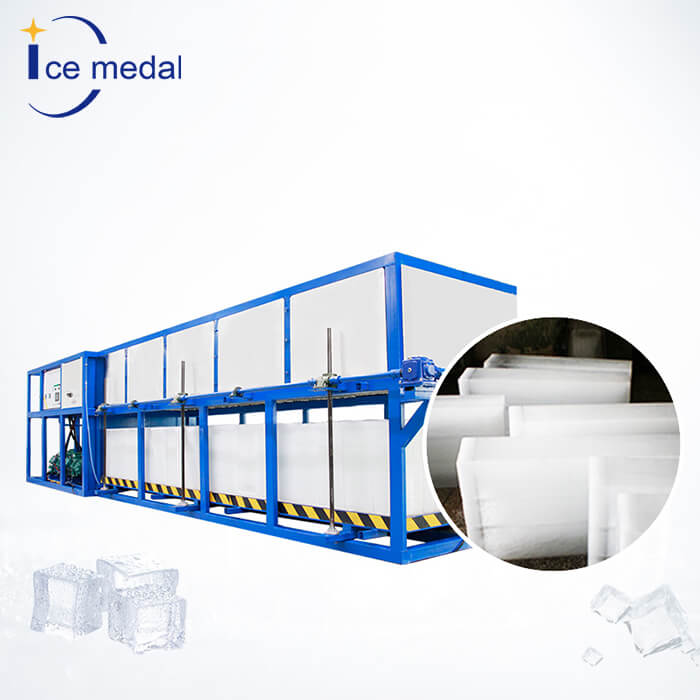 آلة تصنيع قوالب الثلج Icemedal IMZL15 بقدرة 15 طنًا للتبريد المباشر لمصنع تصنيع قوالب الثلج