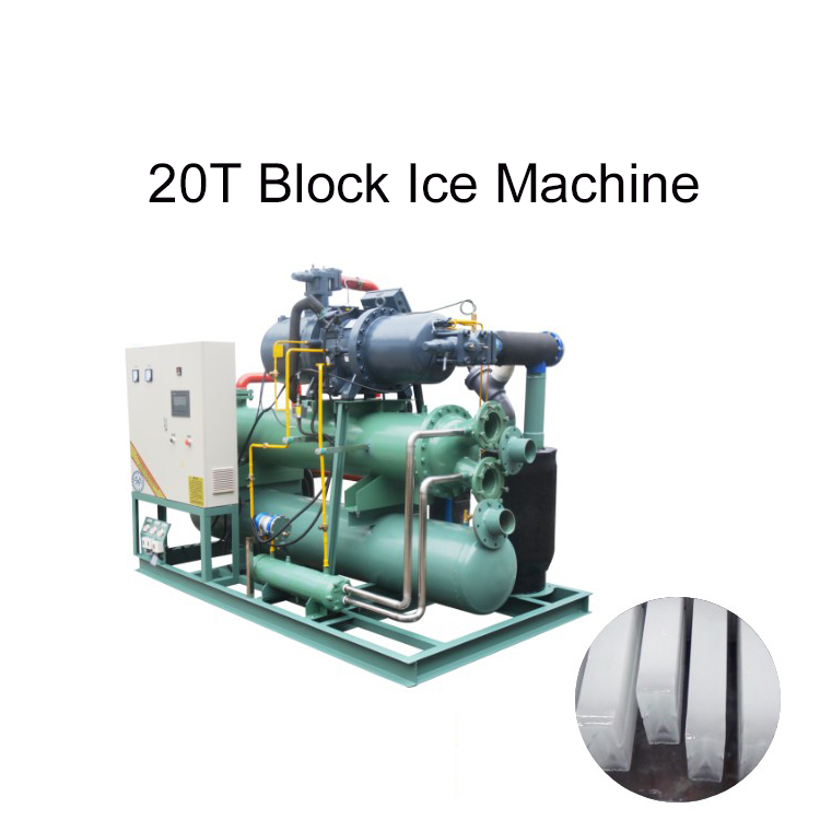 IMB20 20 طن يوميا الصناعية المخصصة المياه المالحة كتلة الجليد آلة