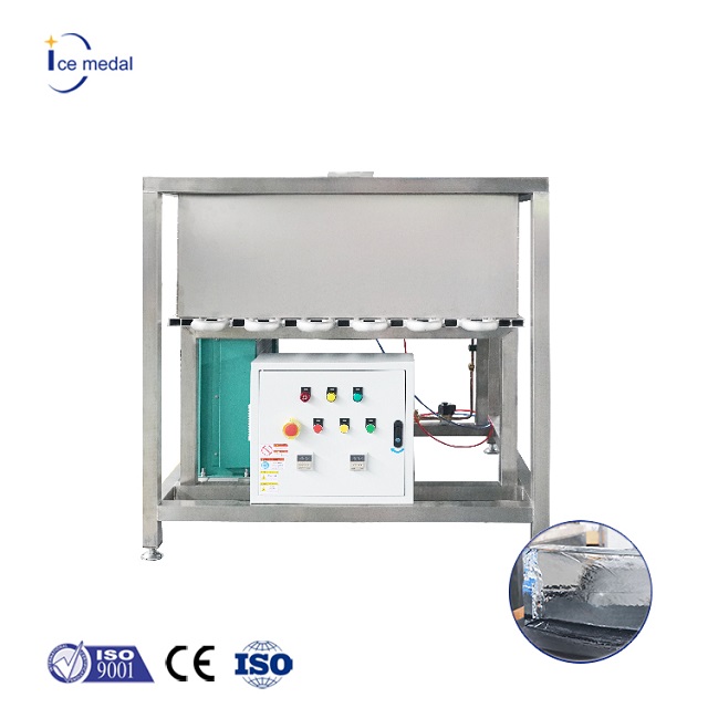 آلة تصنيع الثلج الشفاف الصناعية لتصنيع الكتل الكبيرة