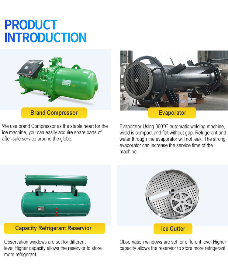 تفاصيل آلة أنبوب الجليد 