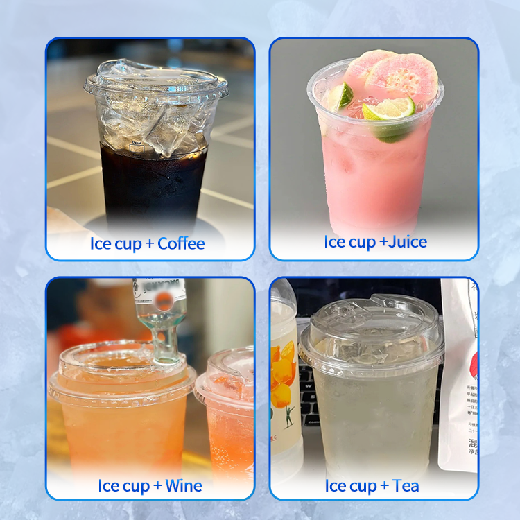 Icemedal Automated Edible Cube Machine Machine Cup Cup Ice Line One Stap