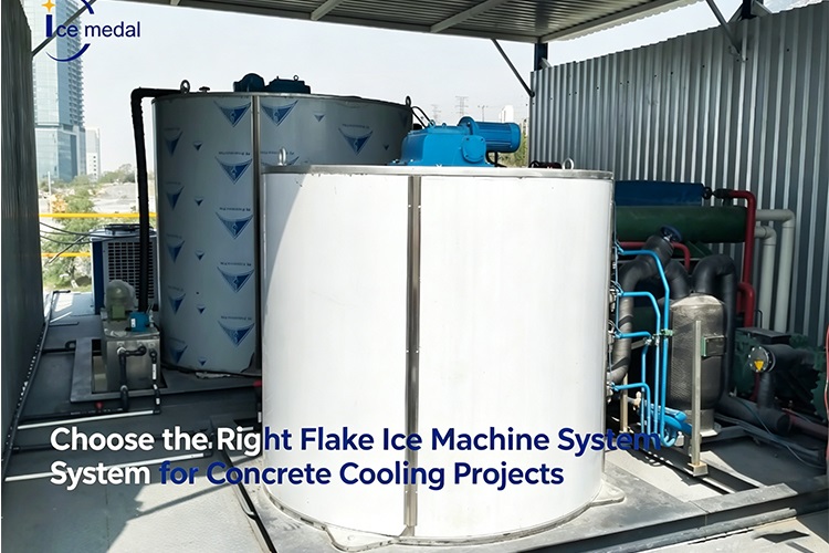 اختر نظام ماكينة تصنيع شرائح الثلج المناسب لمشاريع تبريد الخرسانة