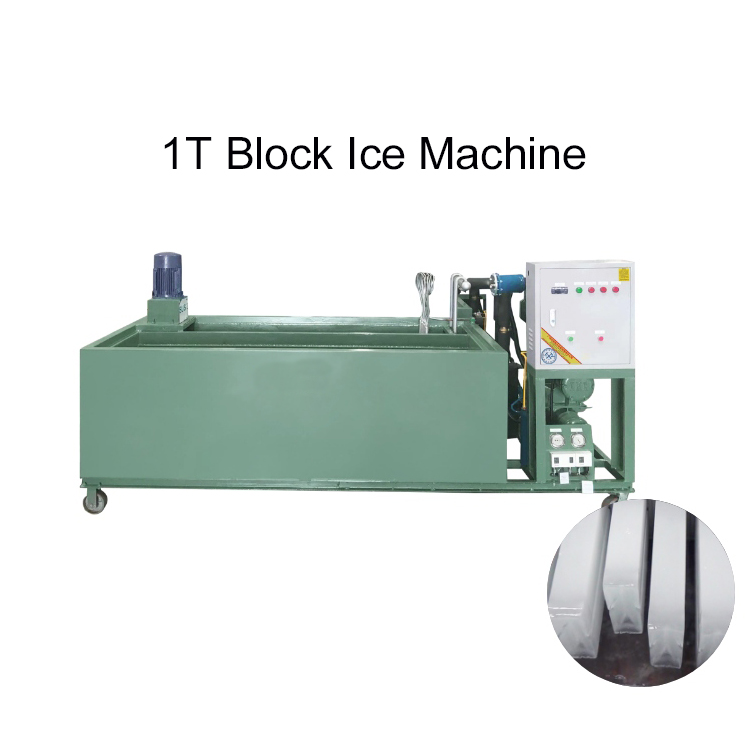 ICEMEDAL IMB1 1 طن كتلة الجليد آلة المأكولات البحرية معالجة الجليد صانع آلة