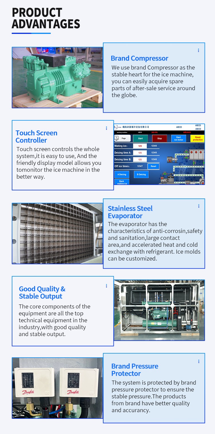 تفاصيل آلة الجليد المكعب