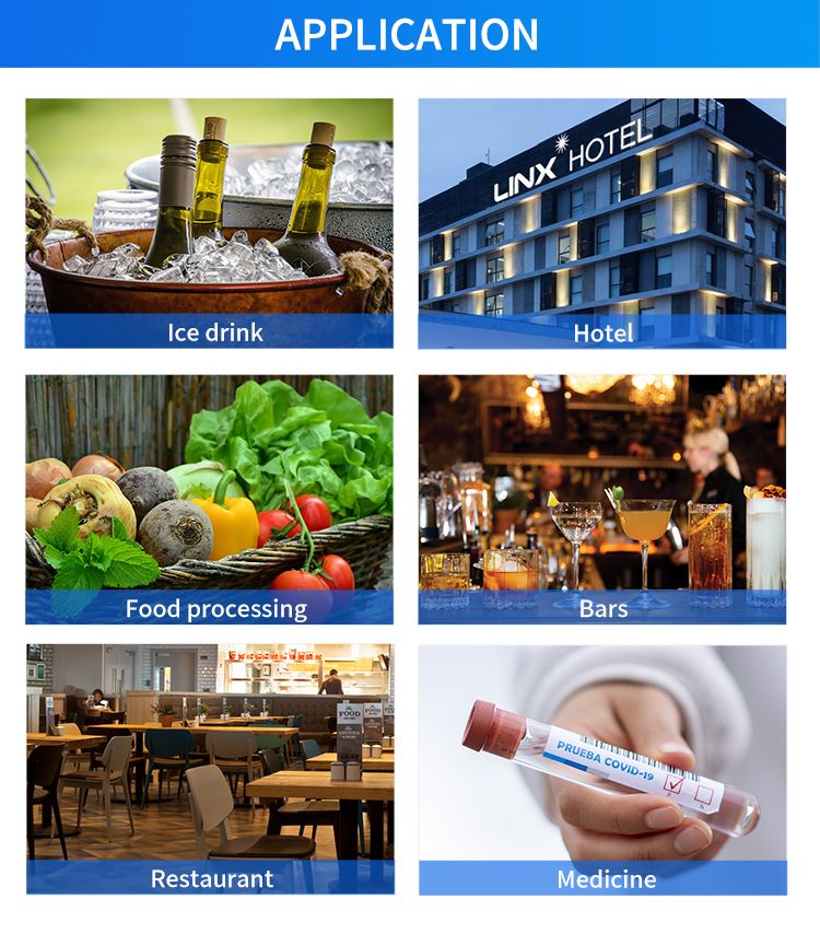 Multi-Scenario Uses of Industrial Tube Ice Maker in Food Service آلة صنع الثلج الأنبوبي للمشروبات المثلجة والفنادق وتجهيز الأغذية والحانات والمطاعم والأدوية